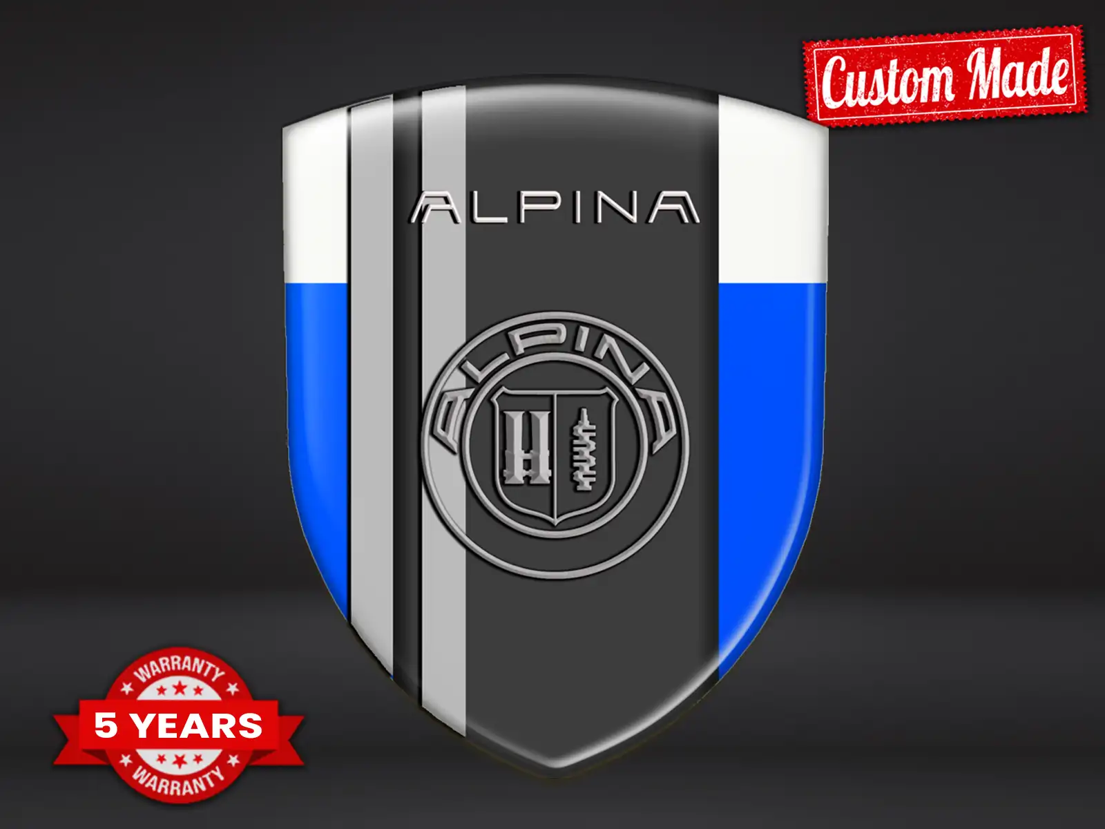 Alpina Heckscheibenaufkleber Trucks Stil Limitiert Robust